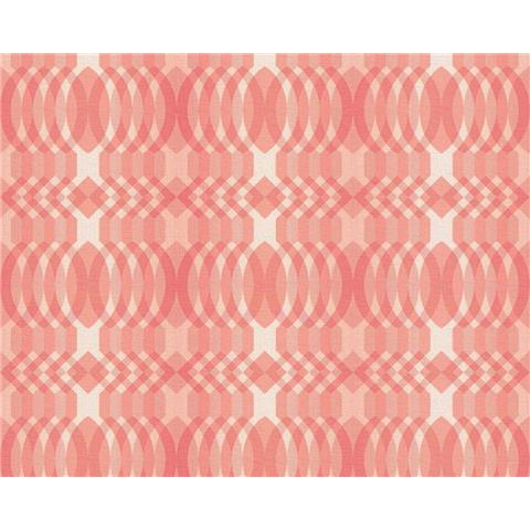 AS CREATIONS RETRO CHIC Graphics WALLPAPER 395344 Red/Cream