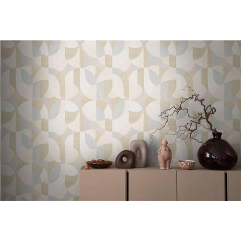 AS Creations French Affair Retro Style Abstract Wallpaper 399324 Cream/Beige/Grey