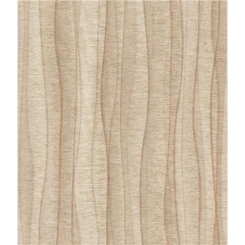 Vasari Sofia Stripe Vinyl Wallpaper 400808 Caramel