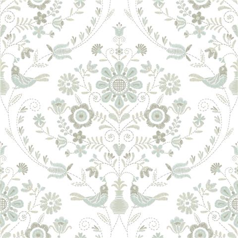 A Street Prints Hannah Wallpaper Britt Floral 26513 Neutral