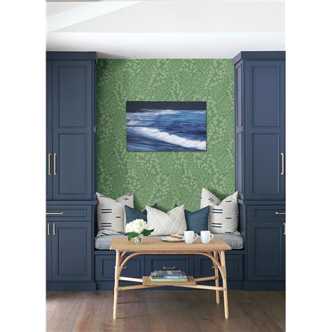 A Street Prints Hannah Wallpaper Elin Branch 26515 Green