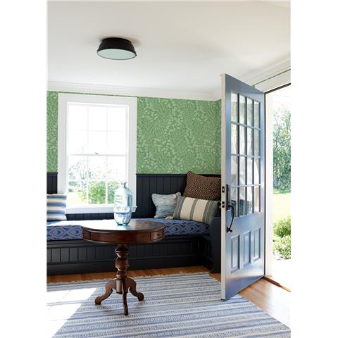 A Street Prints Hannah Wallpaper Elin Branch 26515 Green