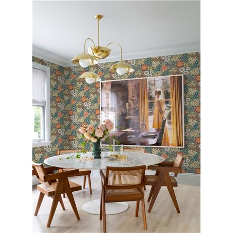 A Street Prints Hannah Wallpaper Karina Floral 26520 Green