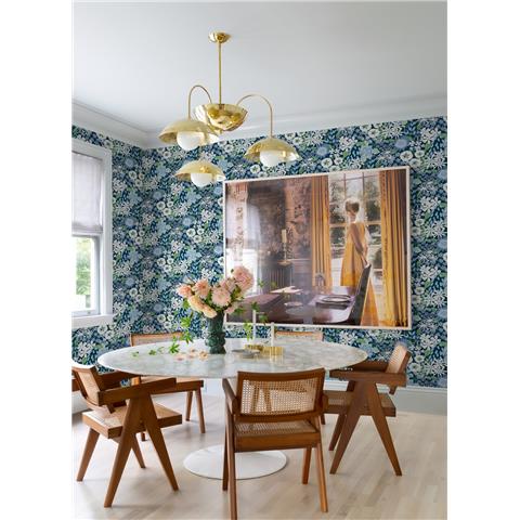 A Street Prints Hannah Wallpaper Karina Floral 26524 Blue