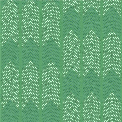 A Street Prints Hannah Wallpaper Nyle Chevron 26525 Green/Blue