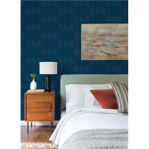 A Street Prints Hannah Wallpaper Nyle Chevron 26526 Blue