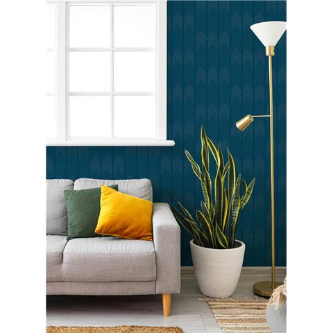 A Street Prints Hannah Wallpaper Nyle Chevron 26526 Blue