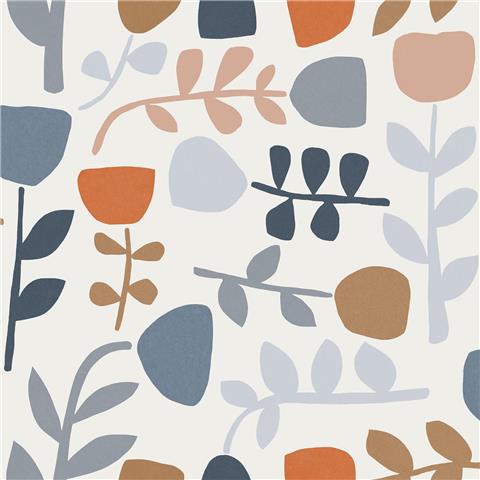 A Street Prints Hannah Wallpaper Juni Scandi 26535 Blue/red