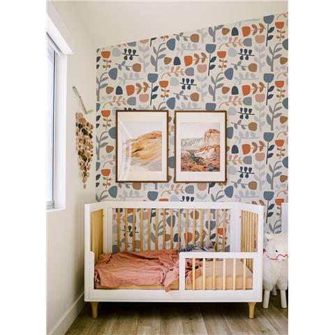 A Street Prints Hannah Wallpaper Juni Scandi 26535 Blue/red