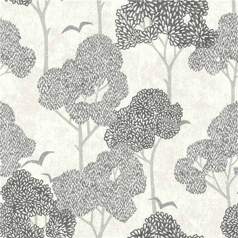 A Street Prints Hannah Wallpaper Lykke Tree 26541 Black