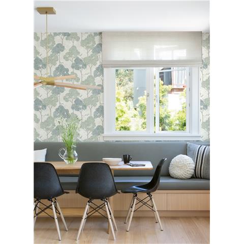 A Street Prints Hannah Wallpaper Lykke Tree 26542 Green