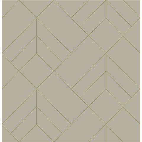 A Street Prints Hannah Wallpaper Sander Geo 26545 Beige/Gold