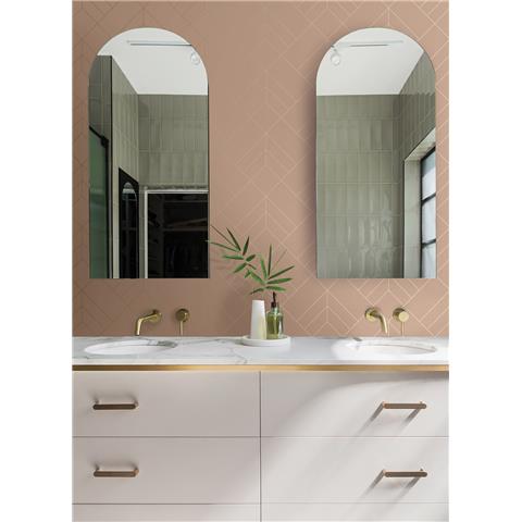 A Street Prints Hannah Wallpaper Sander Geo 26548 Blush/Gold