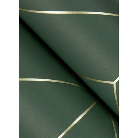 A Street Prints Hannah Wallpaper Sander Geo 26550 Green/Gold