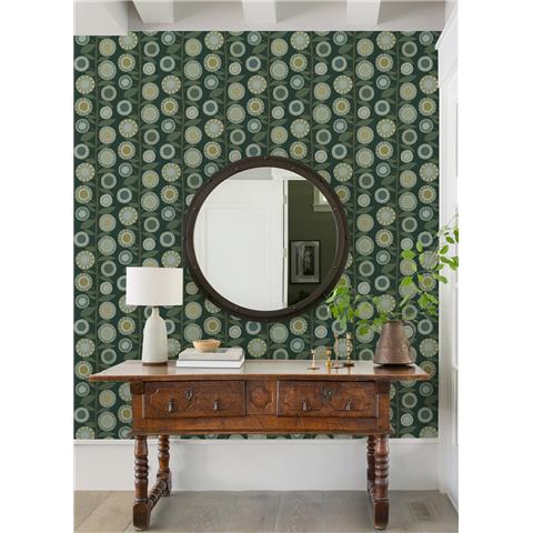 A Street Prints Hannah Wallpaper Sisu Scandi Floral 26551 Forest