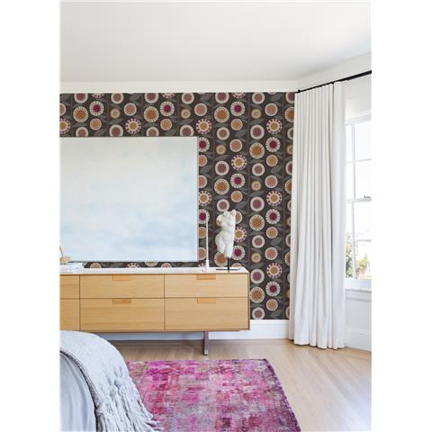 A Street Prints Hannah Wallpaper Sisu Scandi Floral 26552 Berry