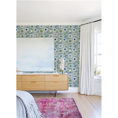 A Street Prints Hannah Wallpaper Sisu Scandi Floral 26554 Blue