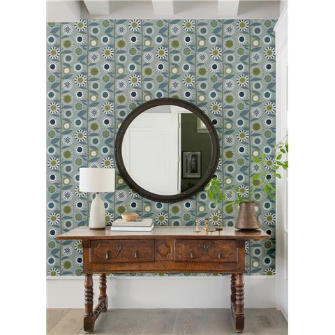 A Street Prints Hannah Wallpaper Sisu Scandi Floral 26554 Blue