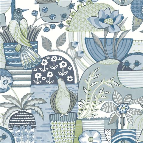 A Street Prints Hannah Wallpaper Fika 26555 Blue