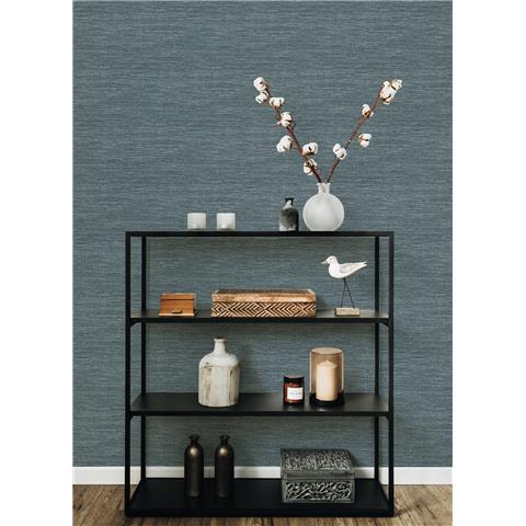 A Street Prints Hannah Wallpaper Malin Plain Texture 26559 Dark Blue