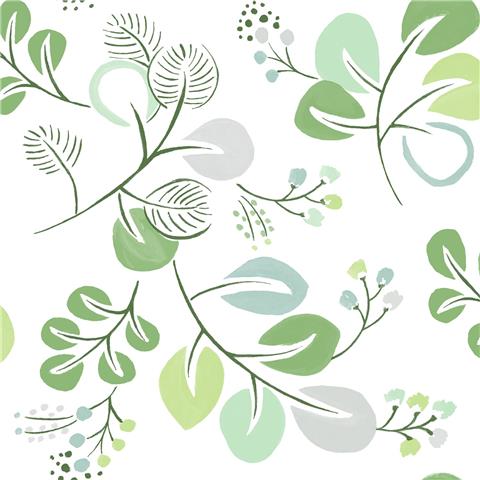 A Street Prints Hannah Wallpaper Jonah Floral 26565 green