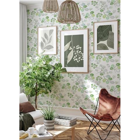 A Street Prints Hannah Wallpaper Jonah Floral 26565 green