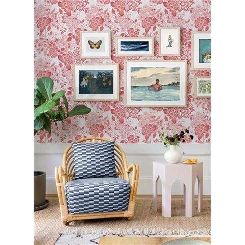 A Street Prints Happy Wallpaper Irina Floral 26301 Coral