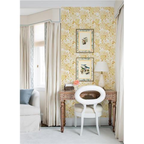 A Street Prints Happy Wallpaper Irina Floral 26302 Yellow