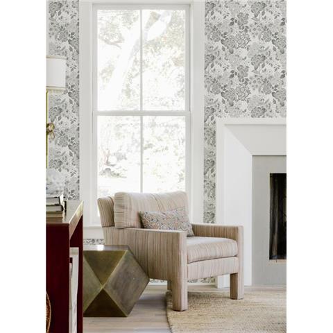 A Street Prints Happy Wallpaper Irina Floral 26303 Grey