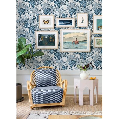 A Street Prints Happy Wallpaper Irina Floral 26304 Blue