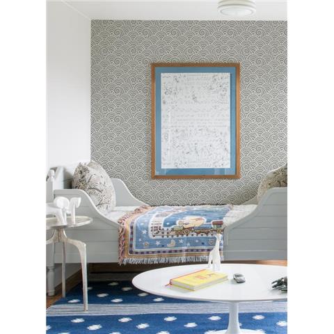 A Street Prints Happy Wallpaper Alorah Wave 26308 Grey