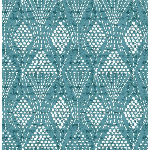 A Street Prints Happy Wallpaper Grady Geo 26318 Teal