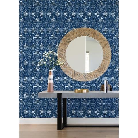 A Street Prints Happy Wallpaper Grady Geo 26320 Blue