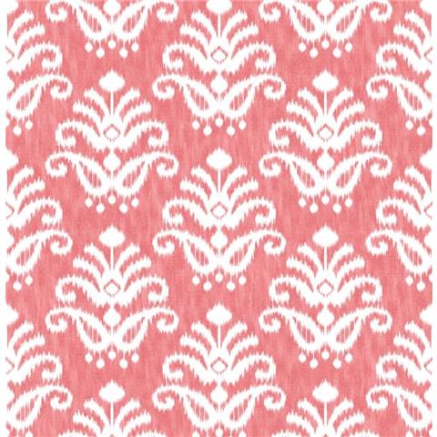 A Street Prints Happy Wallpaper Keaton Damask 26330 Coral