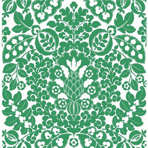 A Street Prints Happy Wallpaper Marni Damask 26333 Green