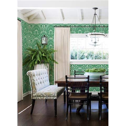 A Street Prints Happy Wallpaper Marni Damask 26333 Green