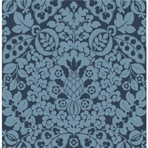 A Street Prints Happy Wallpaper Marni Damask 26334 Navy