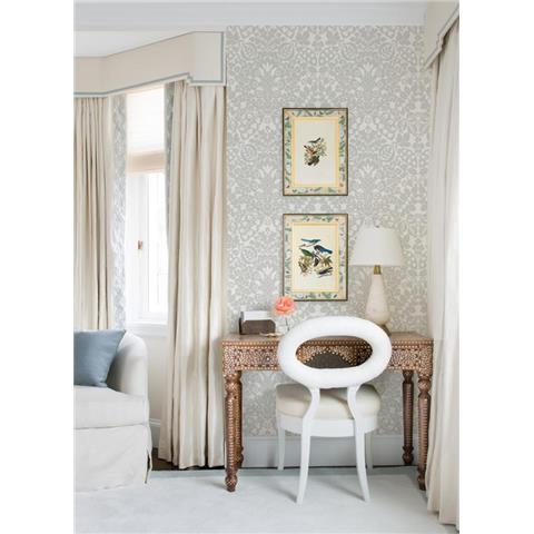 A Street Prints Happy Wallpaper Marni Damask 26335 Grey