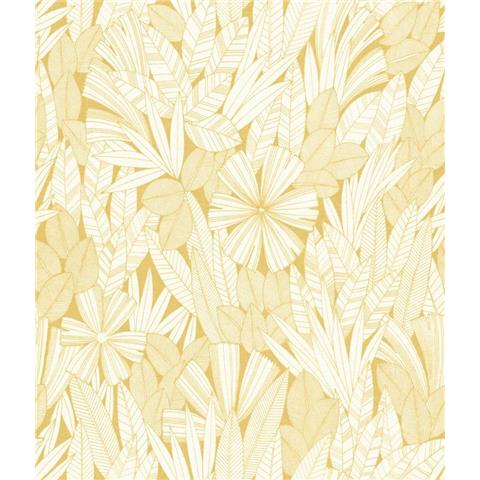 A Street Prints Happy Wallpaper Bannon Floral 26343 Yellow