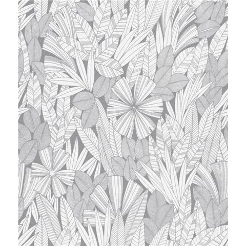 A Street Prints Happy Wallpaper Bannon Floral 26344 Grey