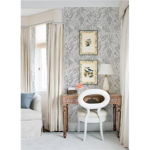 A Street Prints Happy Wallpaper Bannon Floral 26344 Grey