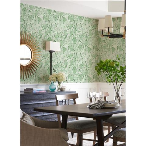 A Street Prints Happy Wallpaper Bannon Floral 26345 Green