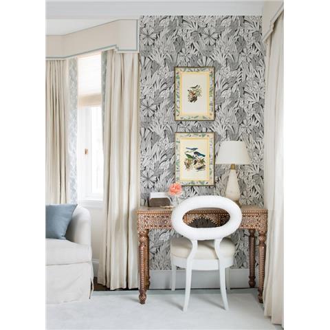 A Street Prints Happy Wallpaper Bannon Floral 26346 Black