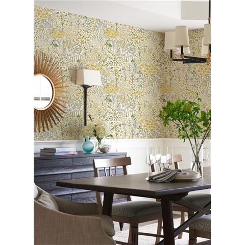 A Street Prints Happy Wallpaper Pasture 26348 Yellow