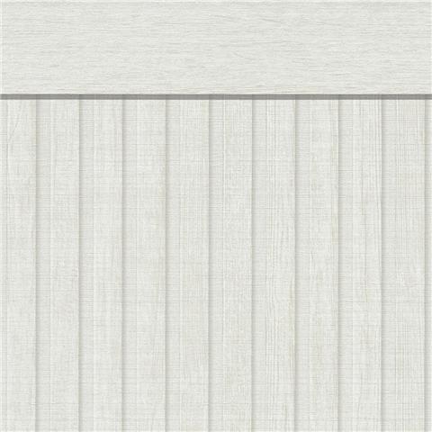 AS Creations Wooden Slat Dado Wallcovering 397443 Grey/White