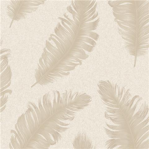 Zambaiti Parati Ciara Feather Wallpaper 4402 Cream/Beige