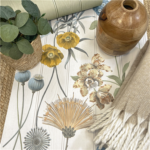 Belgravia Moda Botanist Wallpaper 4772 White/Green