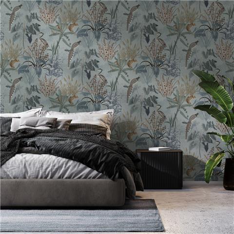 Super Fresco Easy Wallpaper Animal Kingdom 125005 Blue