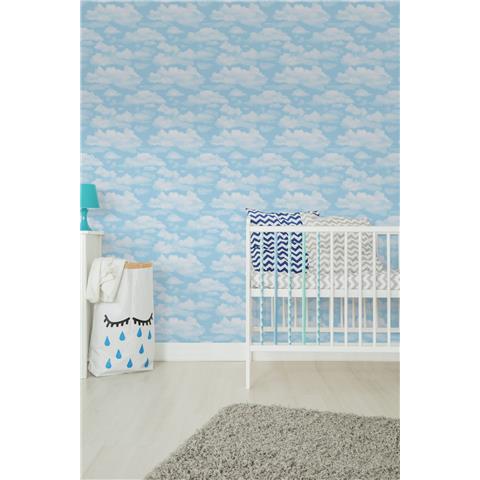 Fresco Cloud 9 Wallpaper 51-058 Blue
