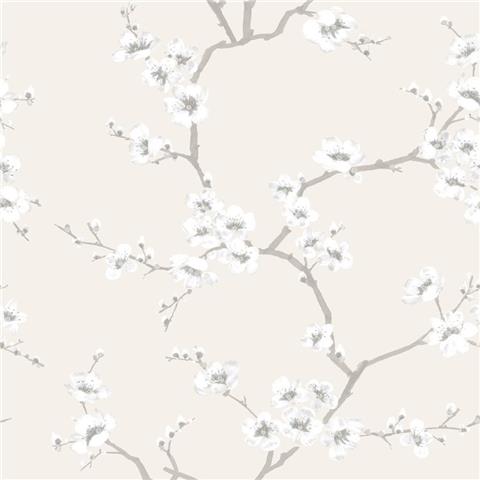 Graham and Brown Fresca Wallpaper Apple Blossom 51-067 neutral